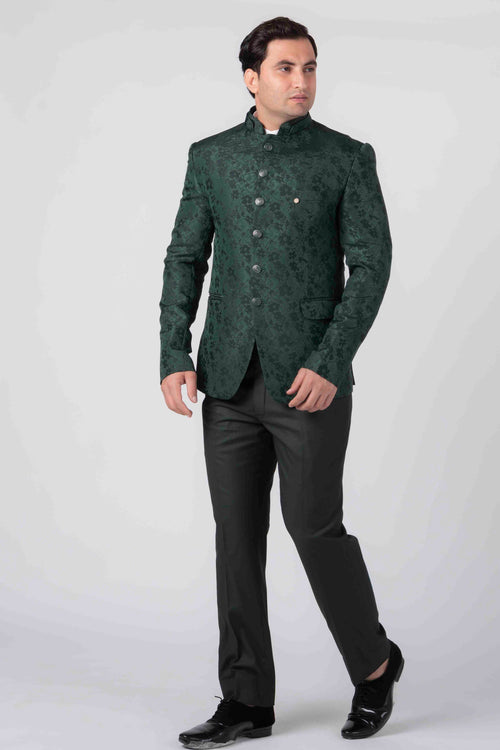Olive Green Jodhpuri Suit